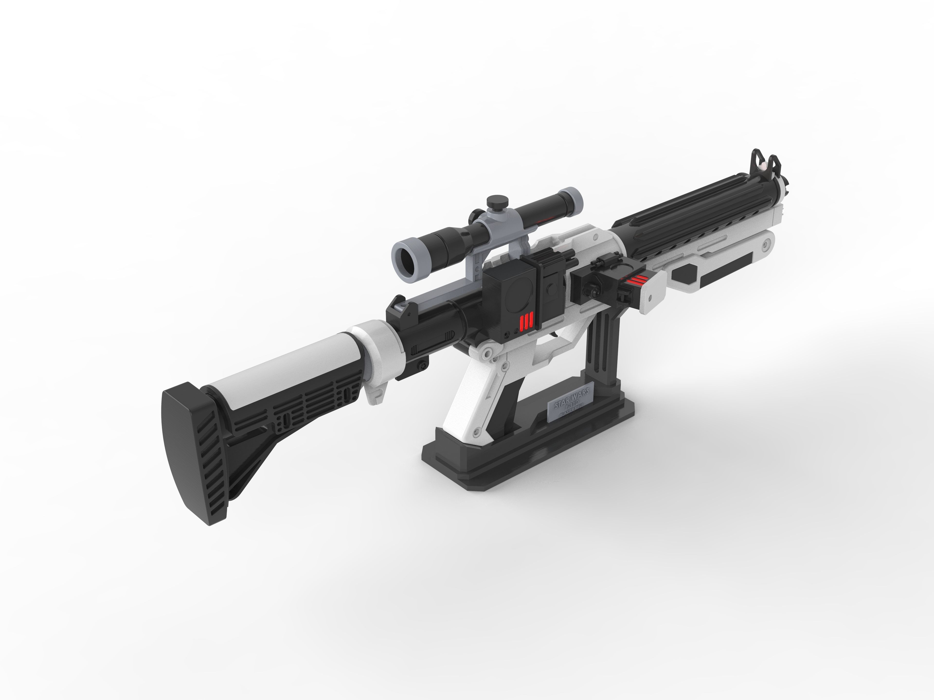 F-11D Blaster Cannon - Star Wars - STL and CAD - Commercial Use 3D print model_5