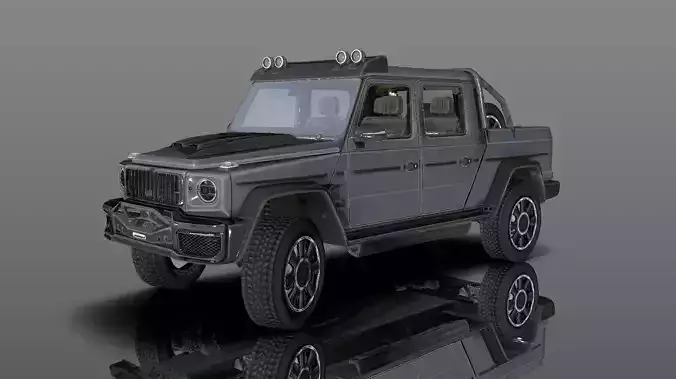 New Stylish Design Adventure Jeep Lowpoly 3D Model Low-poly 3D model