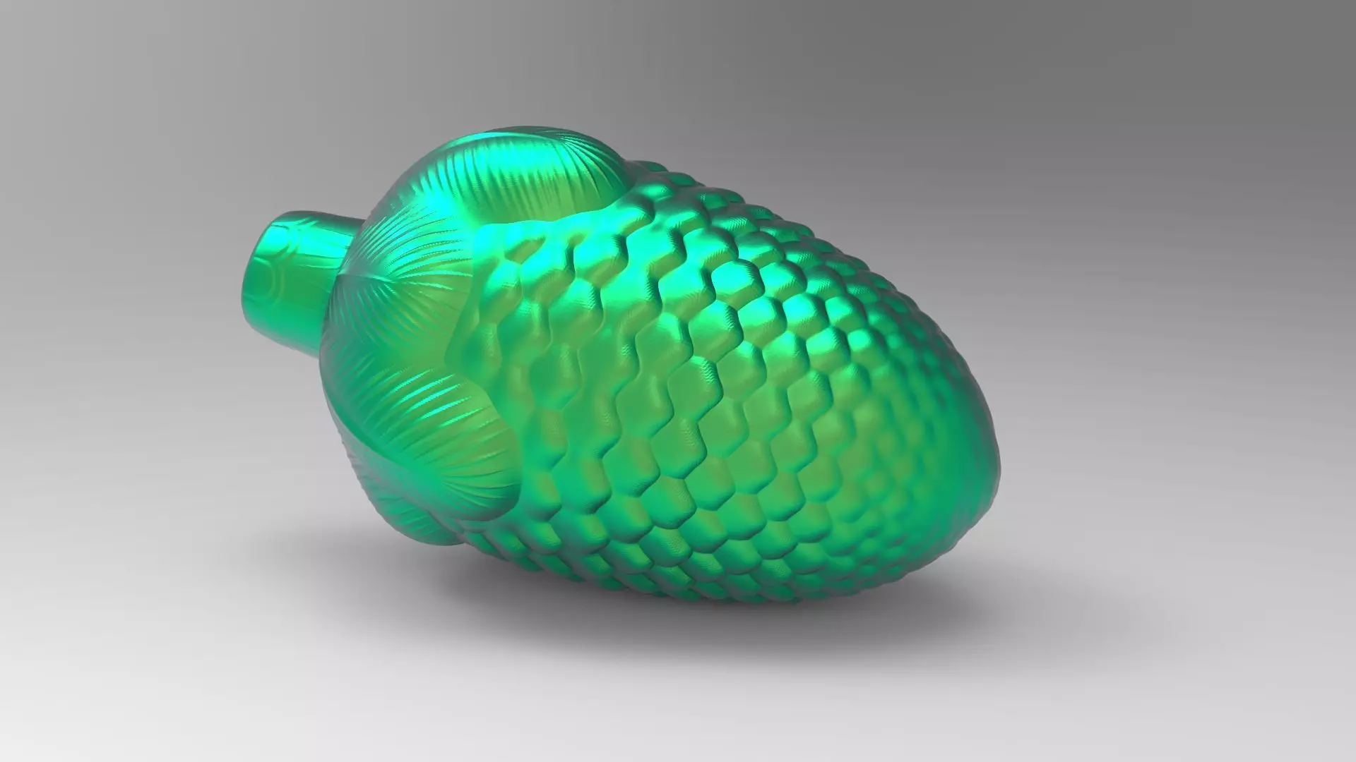 Christmas pine cone 3D print model_0