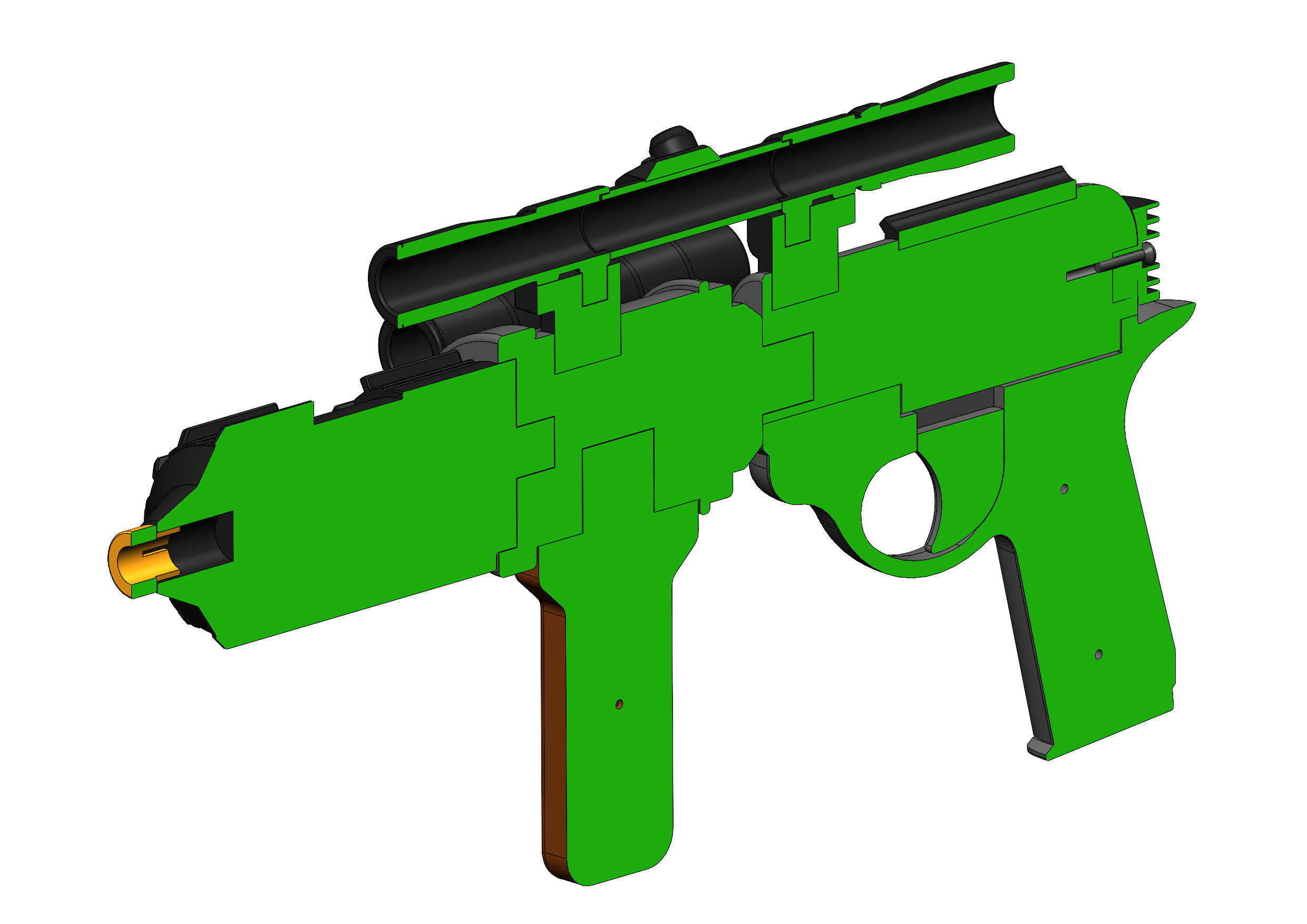 EE-4 Carbine Cannon - Star Wars - STL CAD bundle - Personal Use 3D print model_13