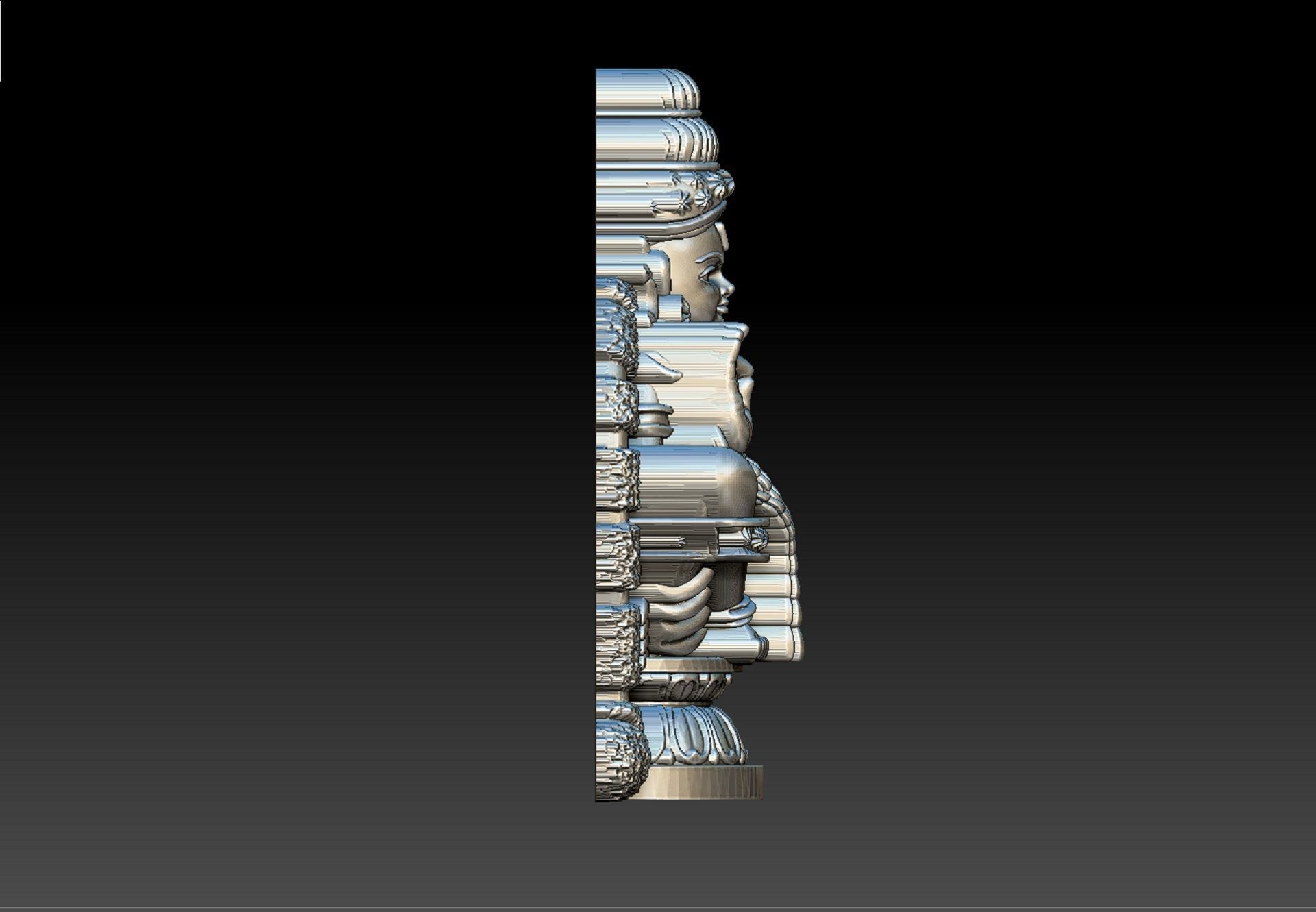 Ayyappan swamy pendent 3D print model_4