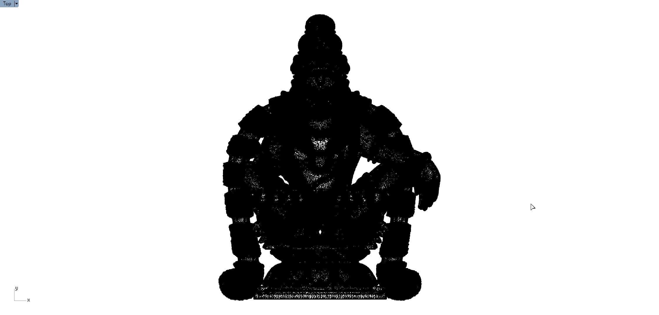 Ayyappan swamy pendent 3D print model_6