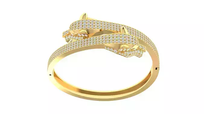 Tiger Bracelets with diamonds