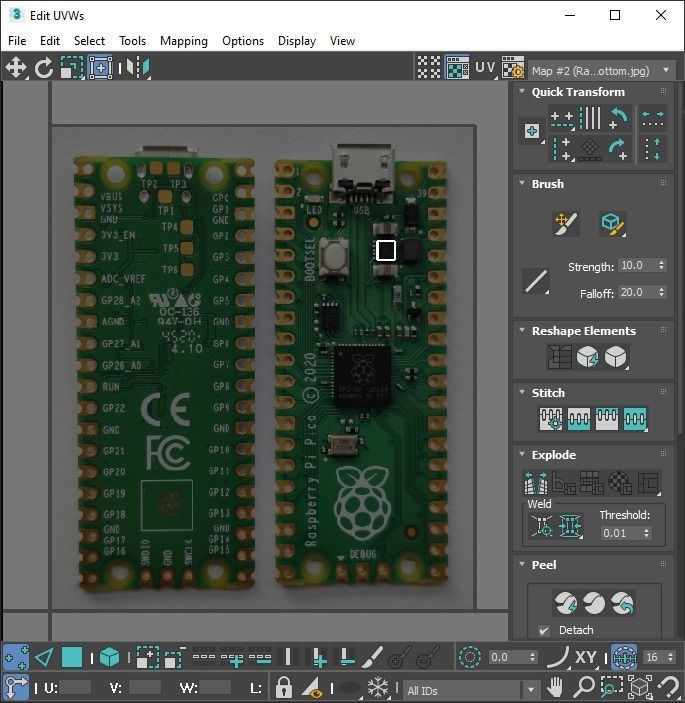 Raspberry Pi Pico W 3D model_63
