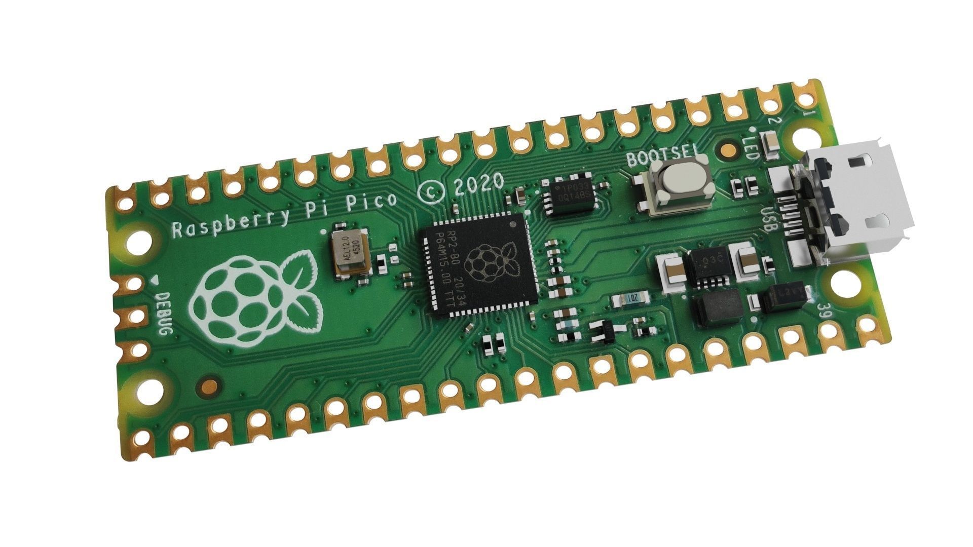 Raspberry Pi Pico W 3D model_20