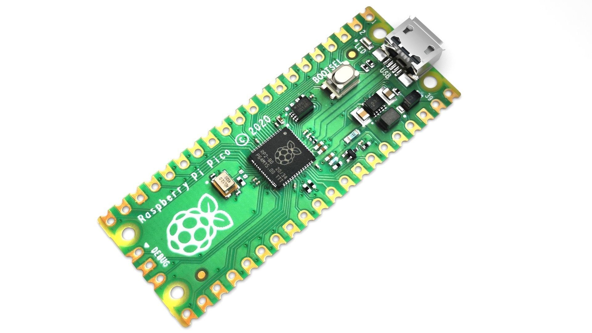 Raspberry Pi Pico W 3D model_1