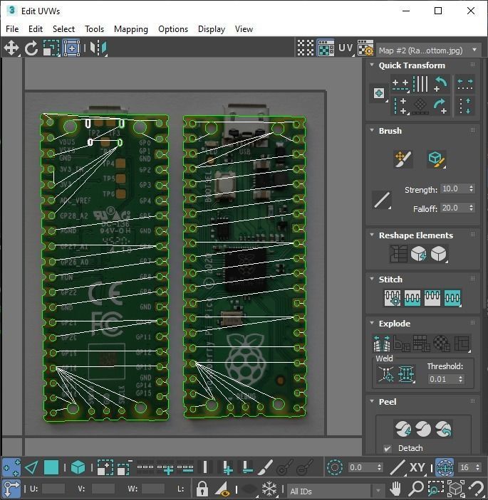 Raspberry Pi Pico W 3D model_59