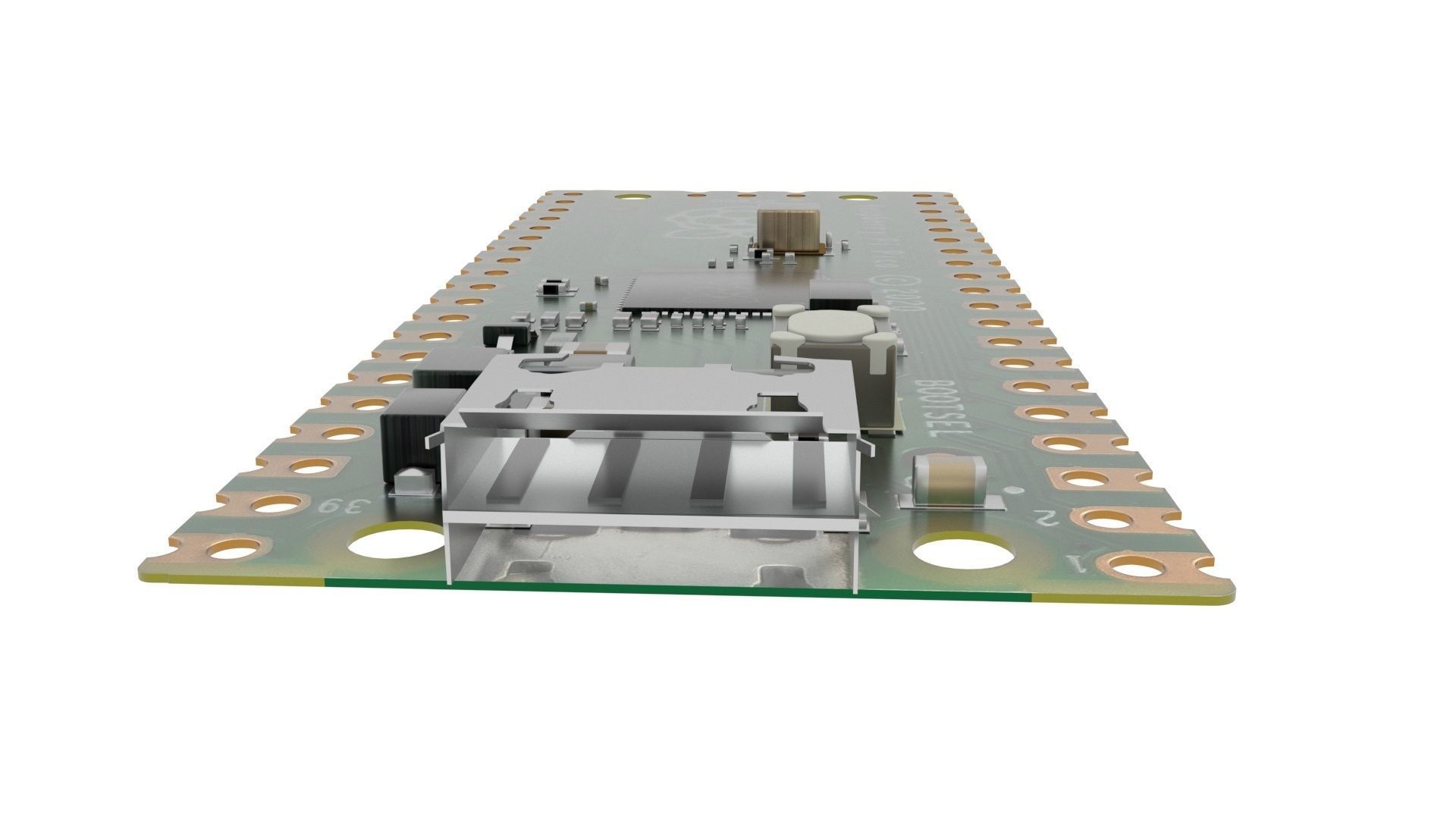 Raspberry Pi Pico W 3D model_21