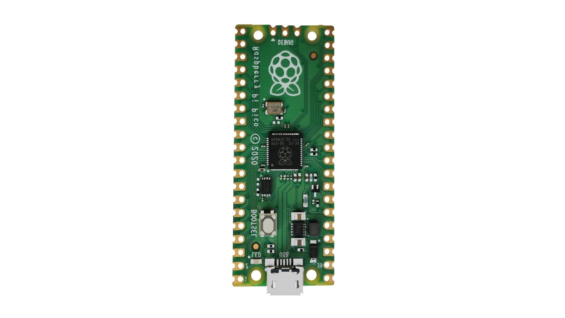 Raspberry Pi Pico W 3D model_37