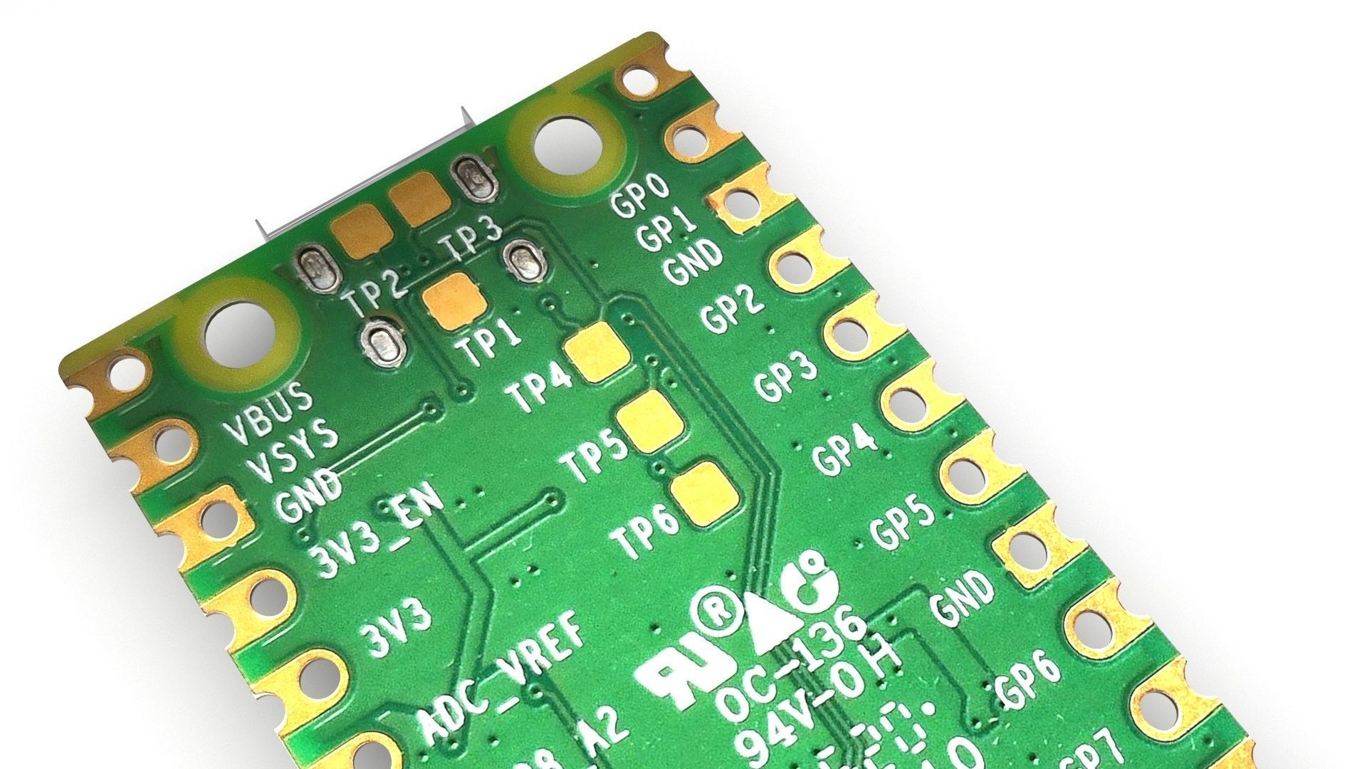 Raspberry Pi Pico W 3D model_6