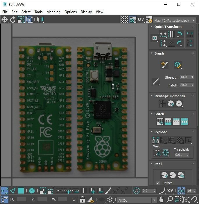 Raspberry Pi Pico W 3D model_64