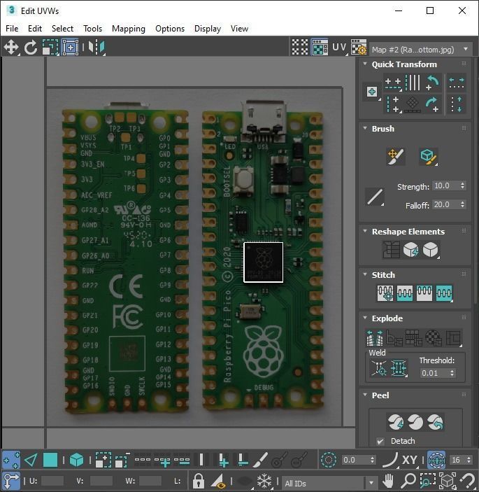 Raspberry Pi Pico W 3D model_56