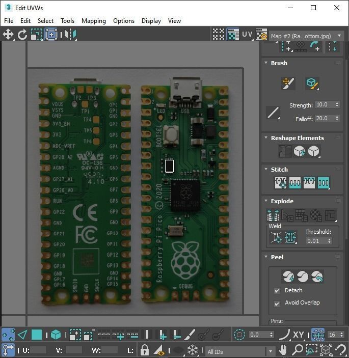 Raspberry Pi Pico W 3D model_58