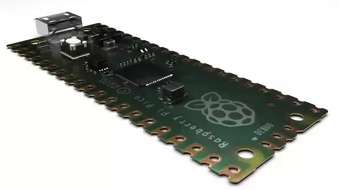 Raspberry Pi Pico W 3D model