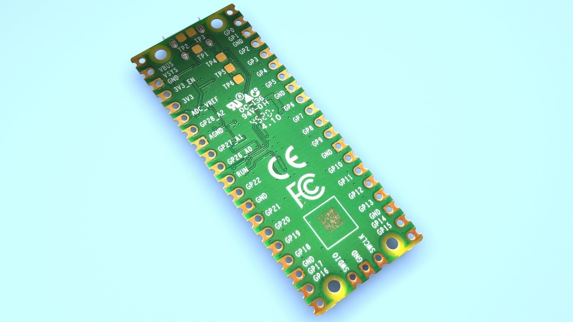 Raspberry Pi Pico W 3D model_16
