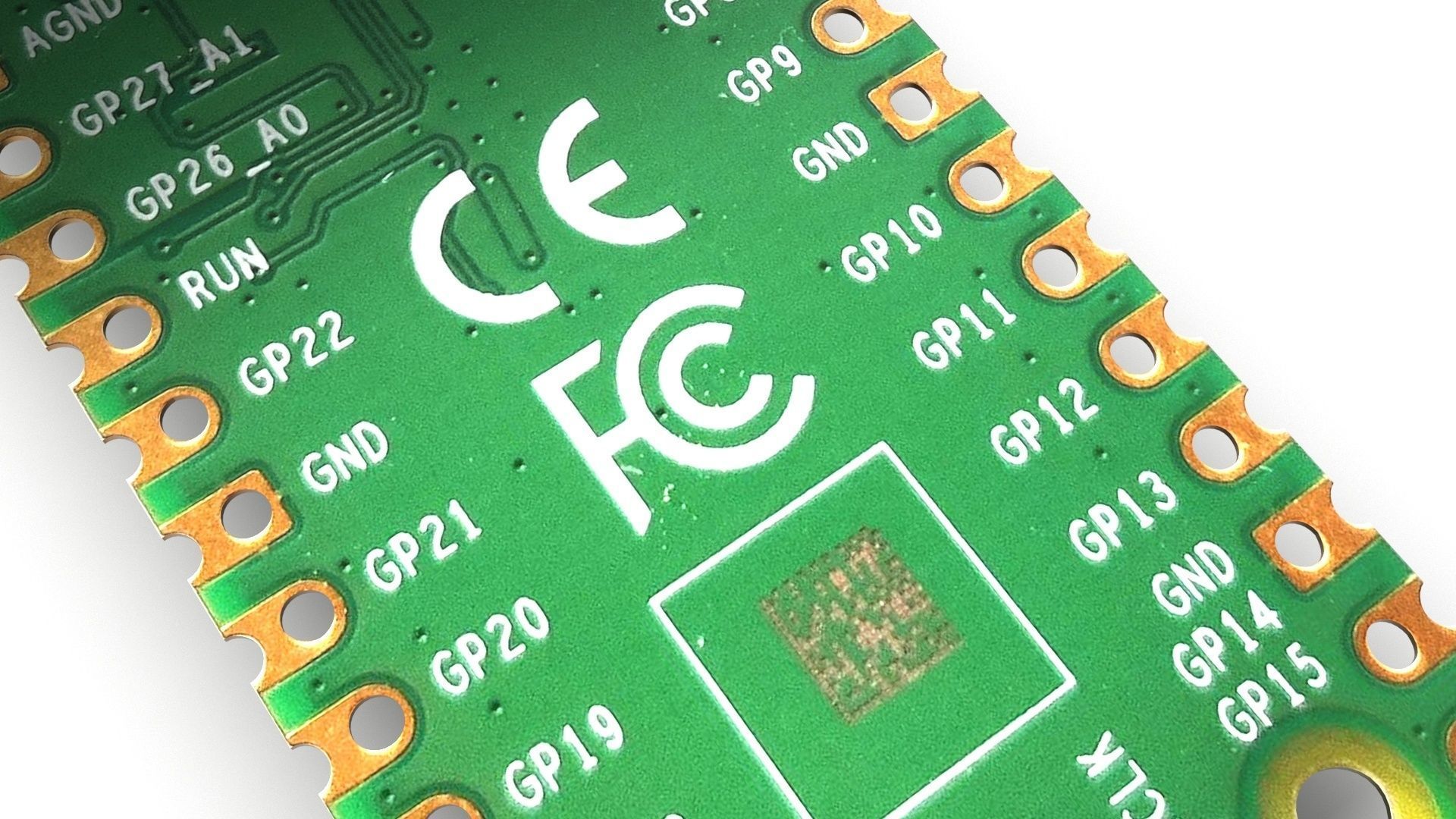 Raspberry Pi Pico W 3D model_8