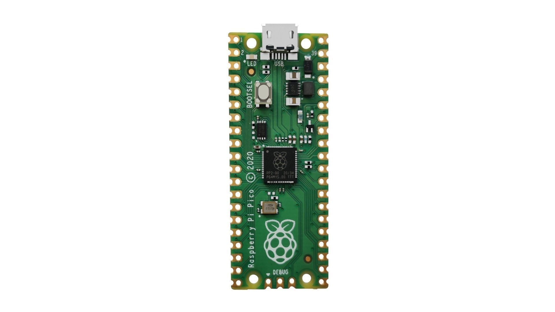 Raspberry Pi Pico W 3D model_34