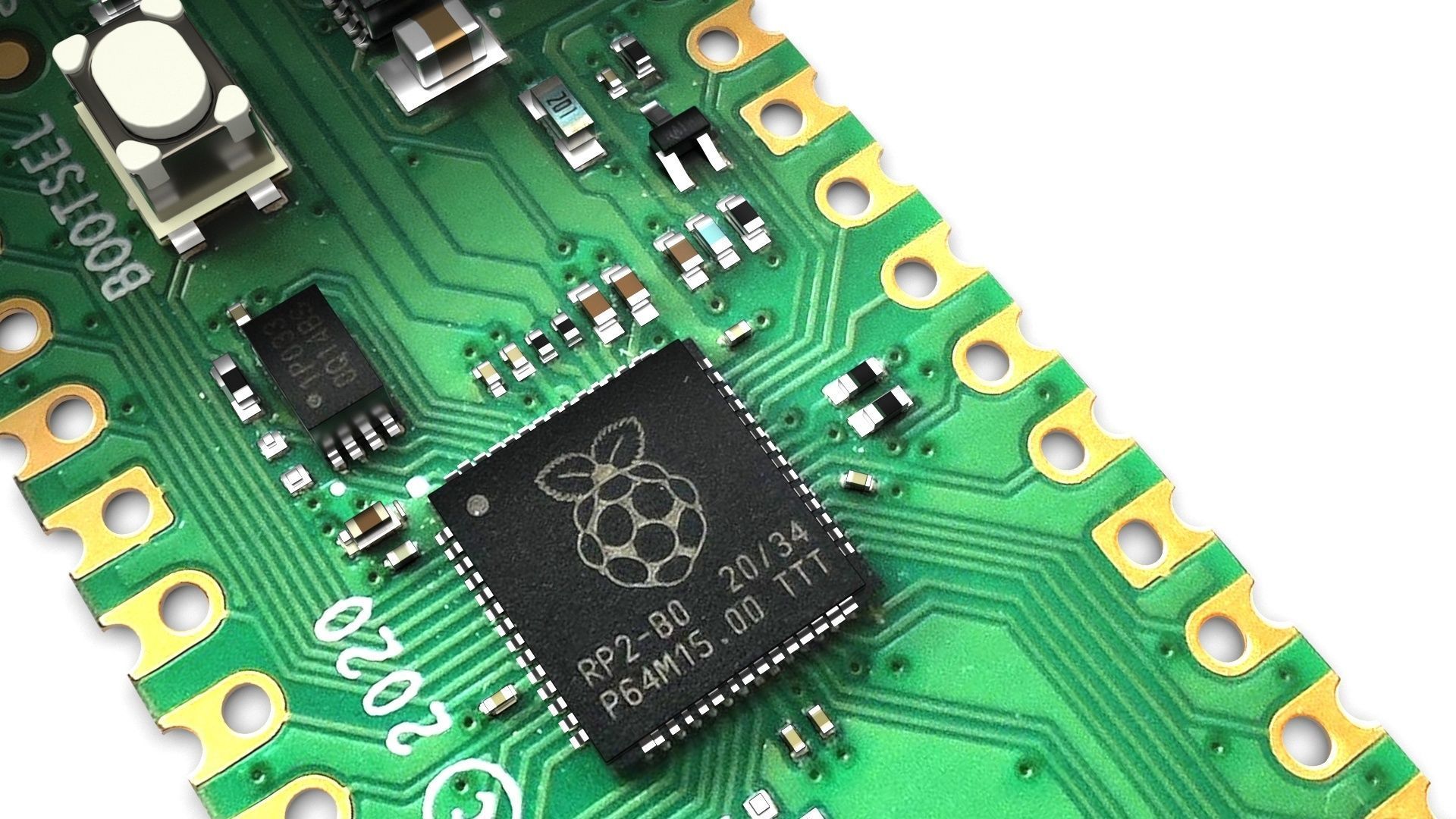 Raspberry Pi Pico W 3D model_12