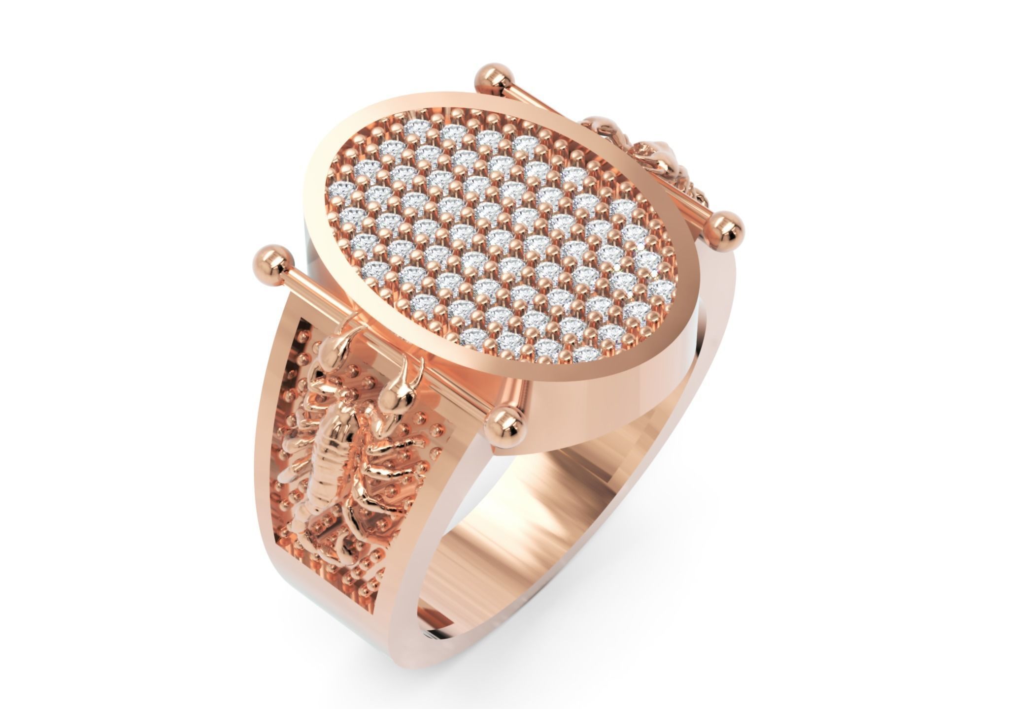 Men Ring 1 STL Jewelry Model for 3D Printing Projects 3D print model_1