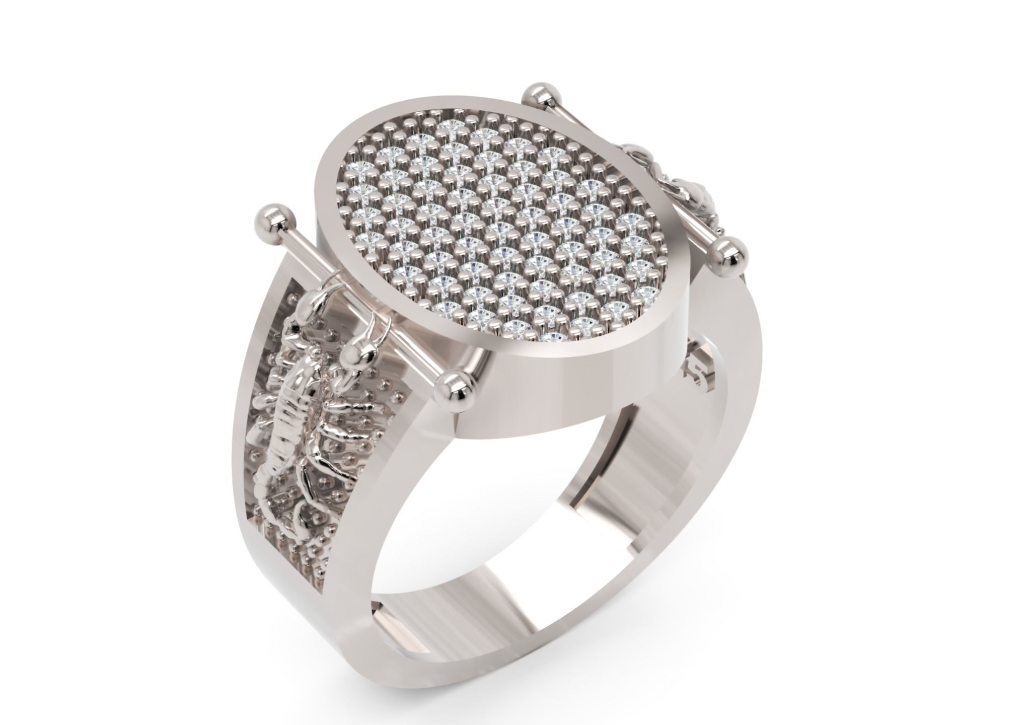 Men Ring 1 STL Jewelry Model for 3D Printing Projects 3D print model_2