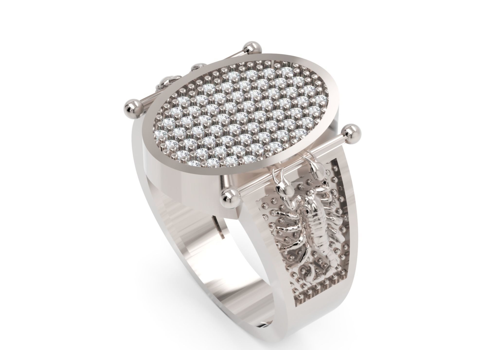 Men Ring 1 STL Jewelry Model for 3D Printing Projects 3D print model_4