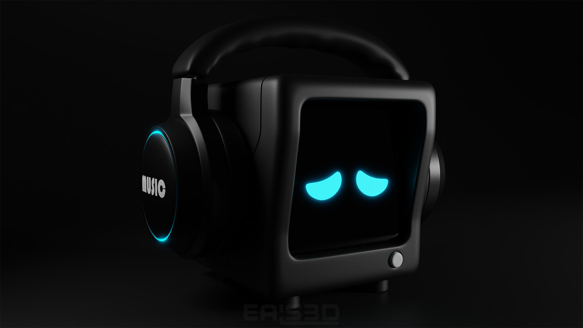 Cute Robot N1 3D model_6