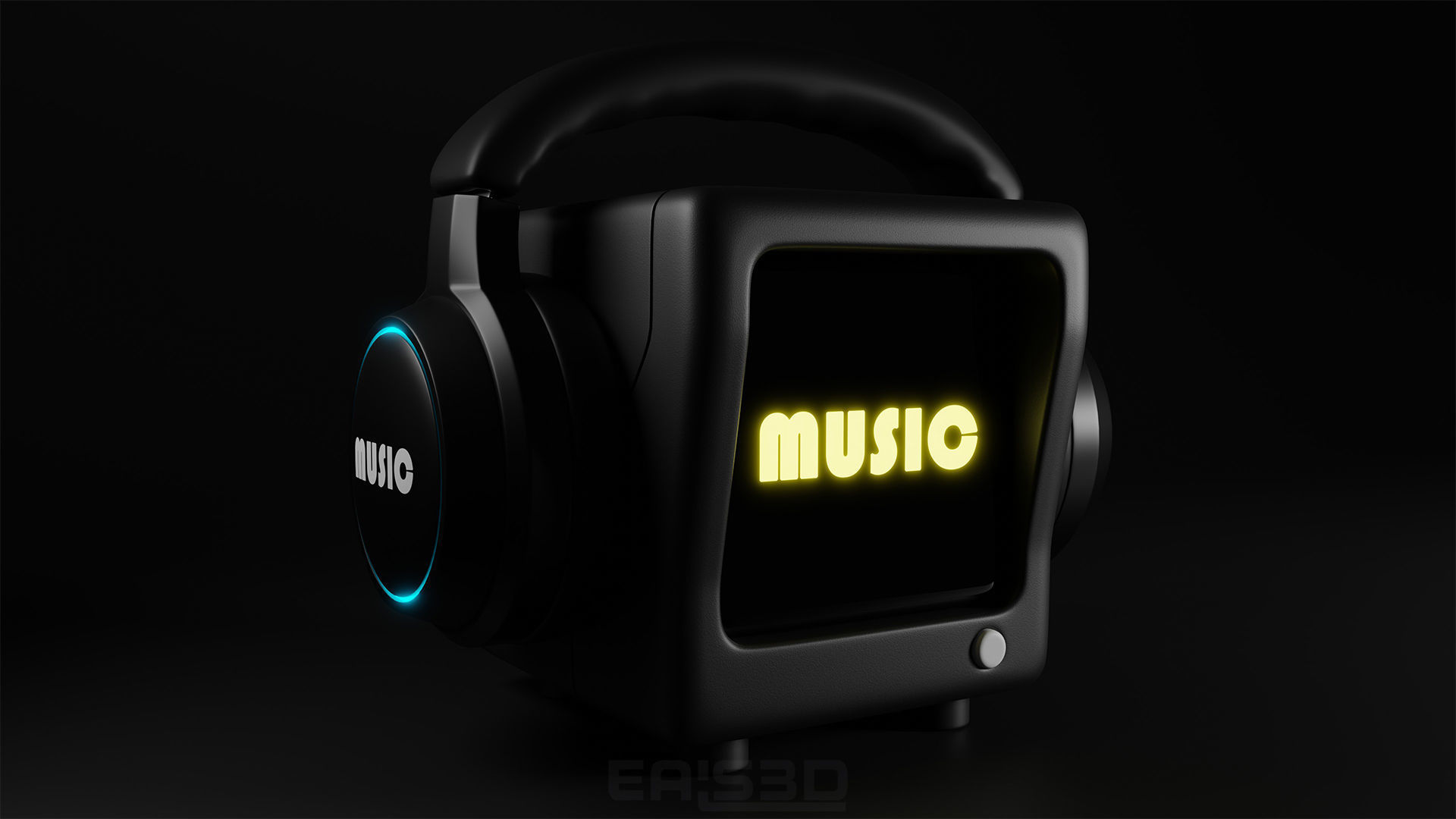 Cute Robot N1 3D model_3