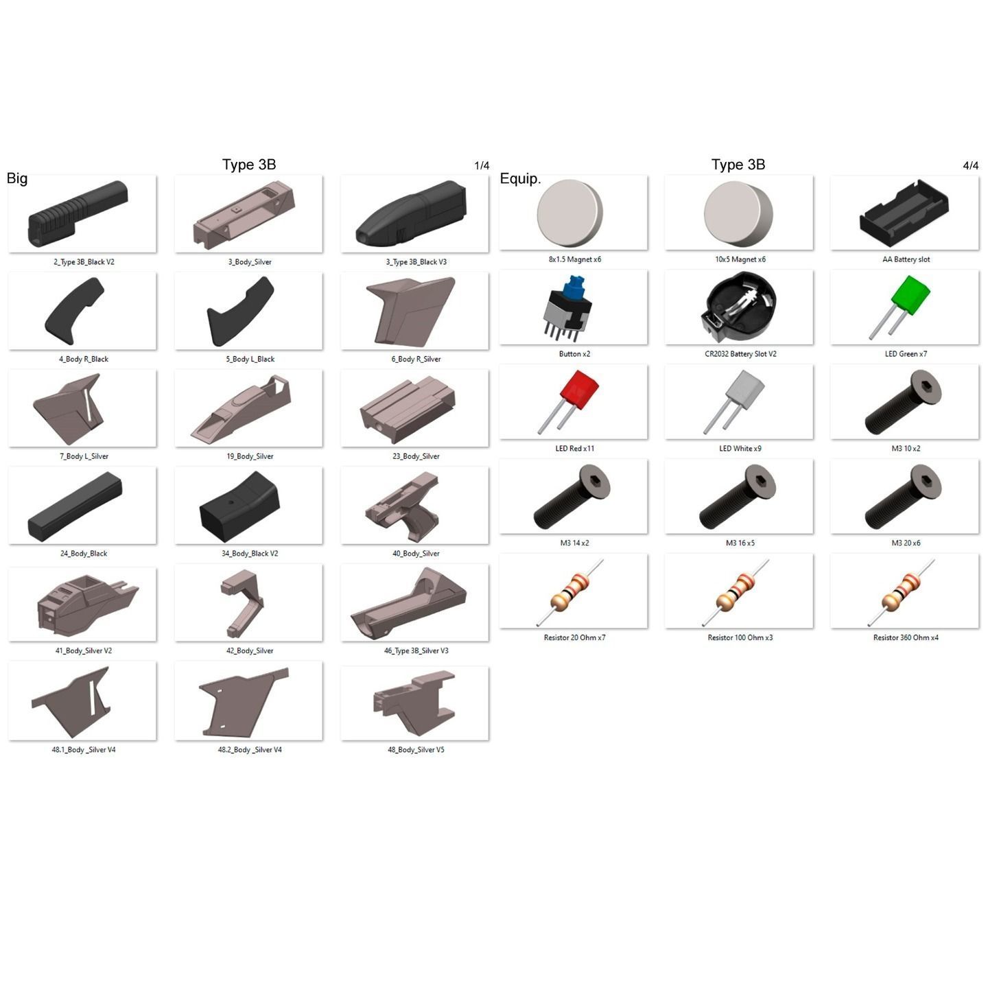 Type 3B Phaser Cannon - Star Trek - STL and CAD - Personal Use 3D print model_15