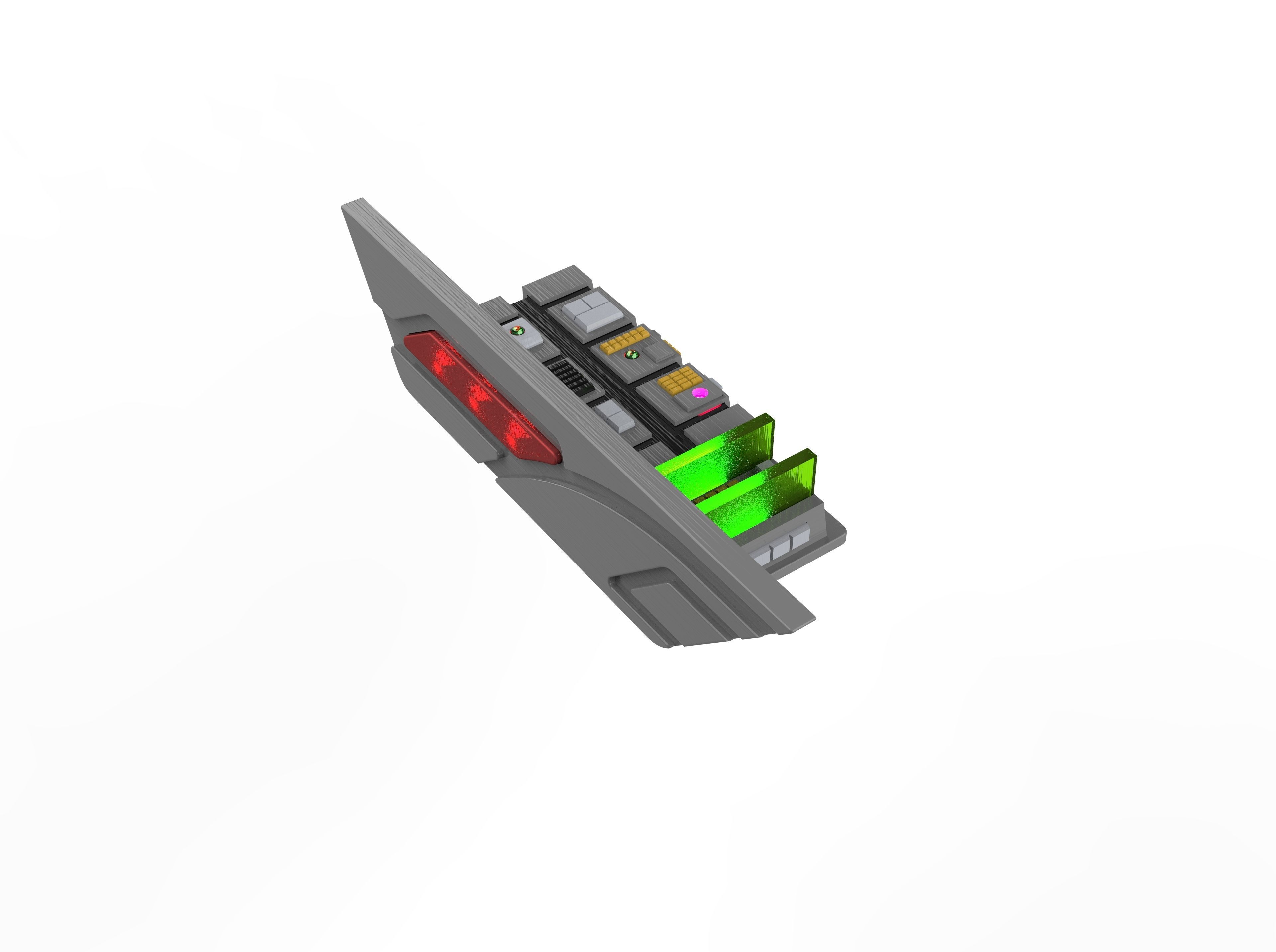 Type 3B Phaser Cannon - Star Trek - STL and CAD - Personal Use 3D print model_12