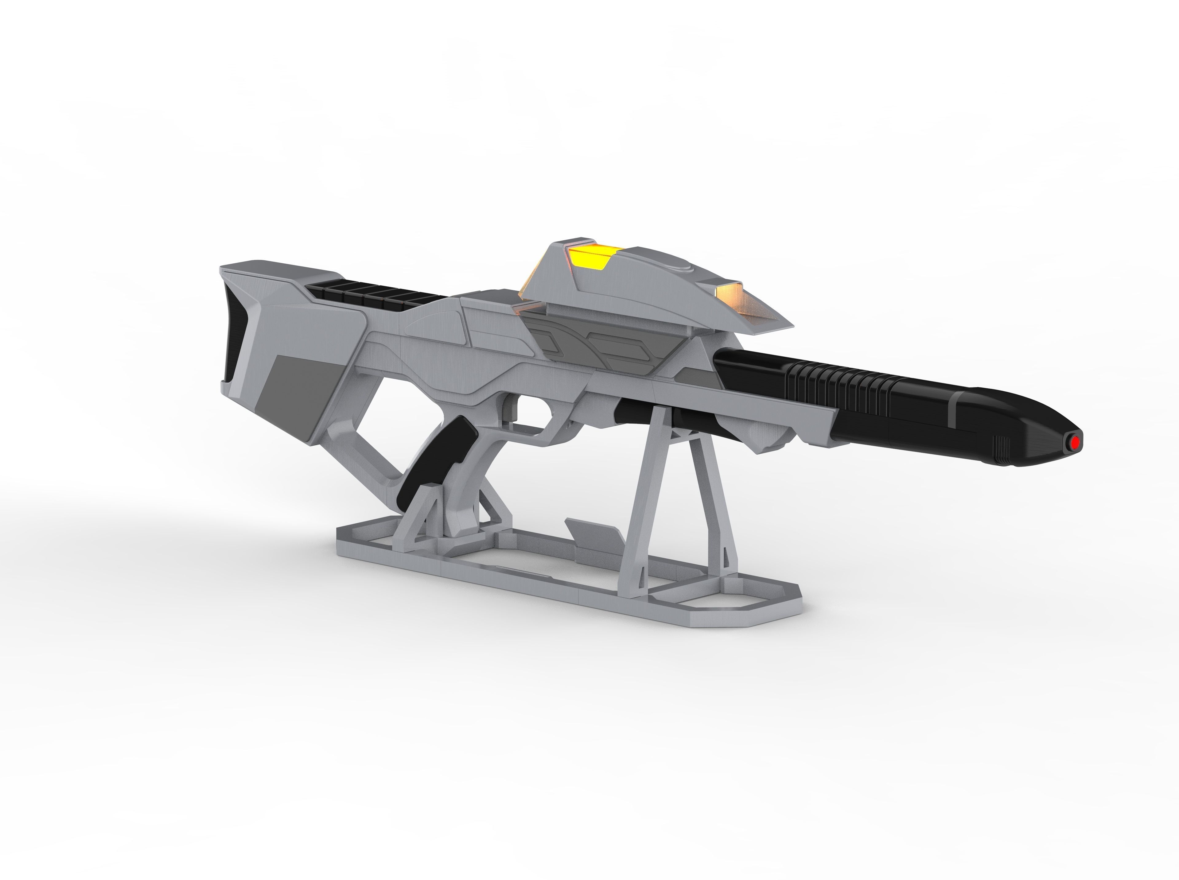 Type 3B Phaser Cannon - Star Trek - STL and CAD - Personal Use 3D print model_6