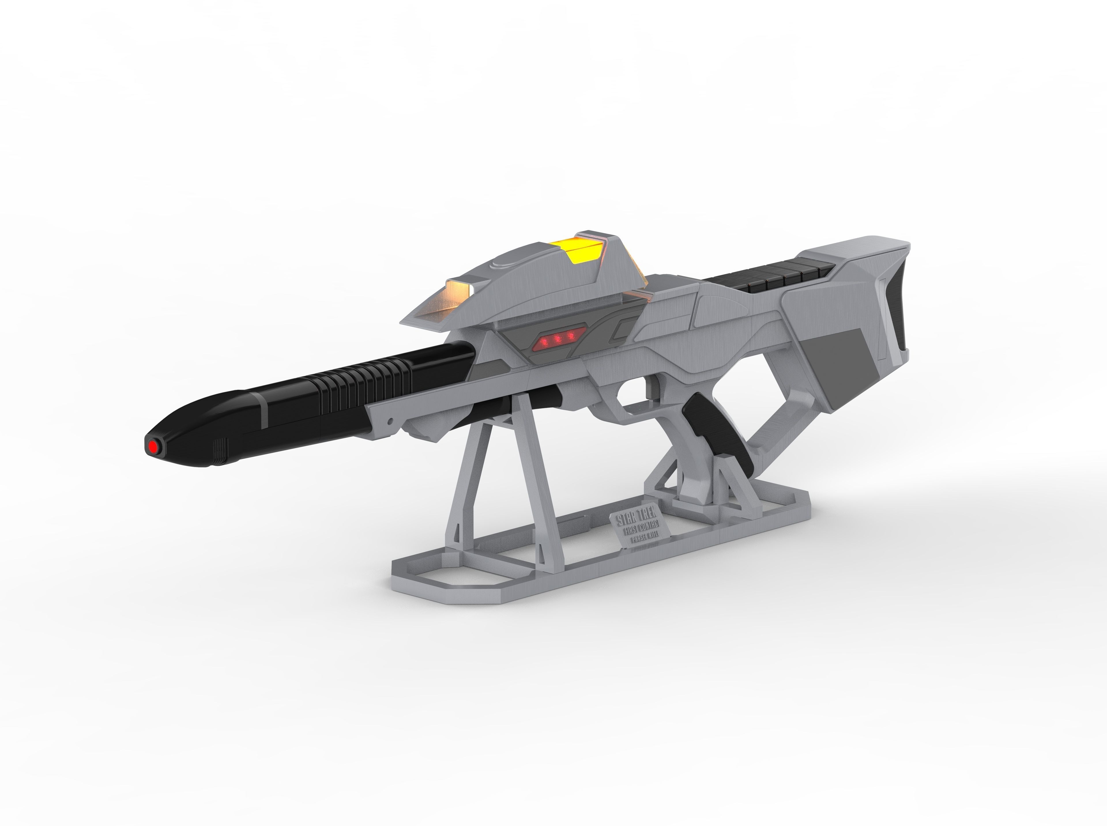 Type 3B Phaser Cannon - Star Trek - STL and CAD - Personal Use 3D print model_3