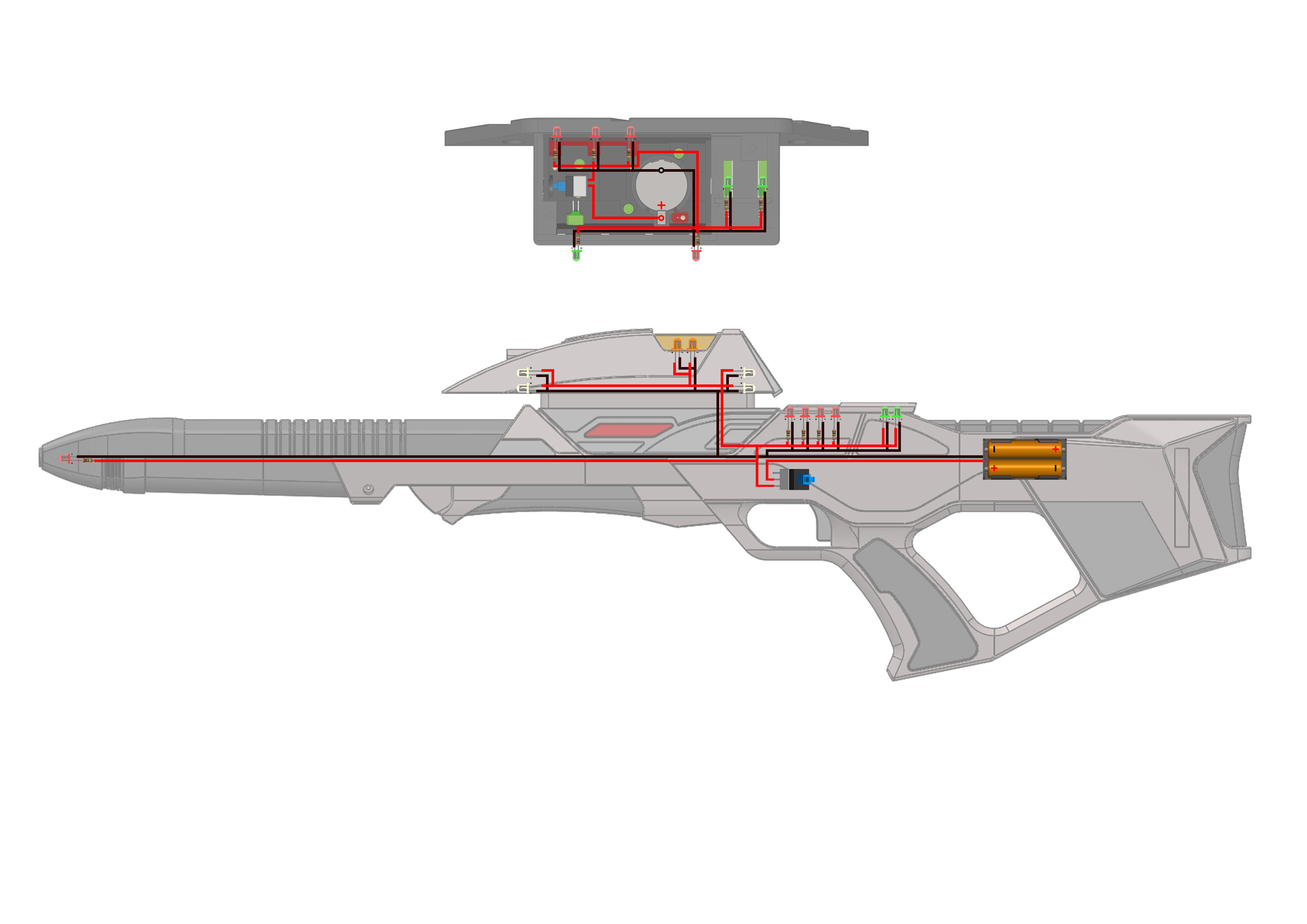 Type 3B Phaser Cannon - Star Trek - STL and CAD - Personal Use 3D print model_17