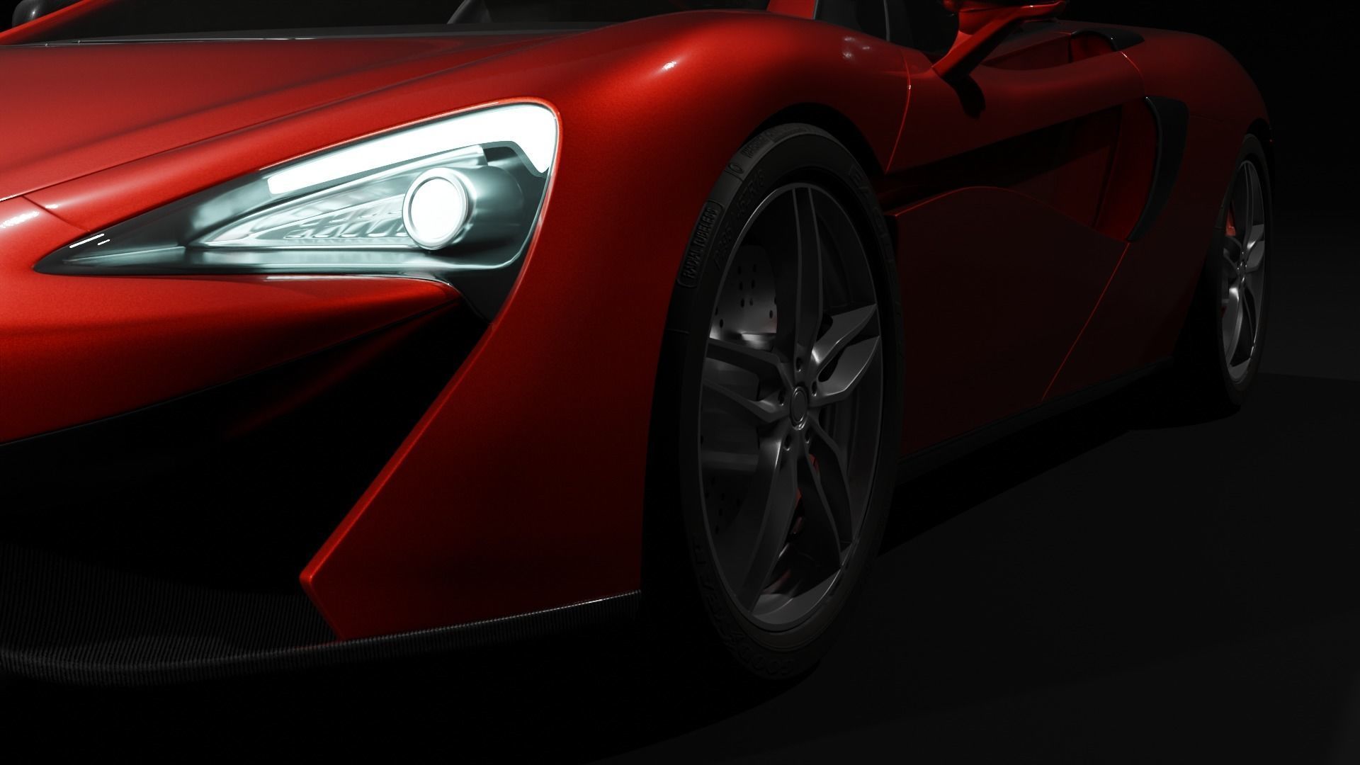 McLaren 570s  3D model_5