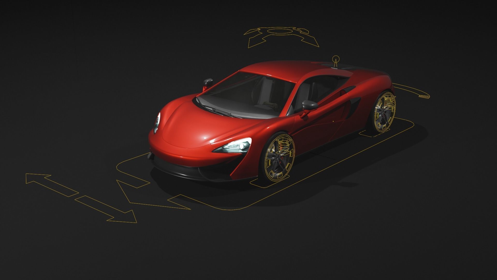 McLaren 570s  3D model_1