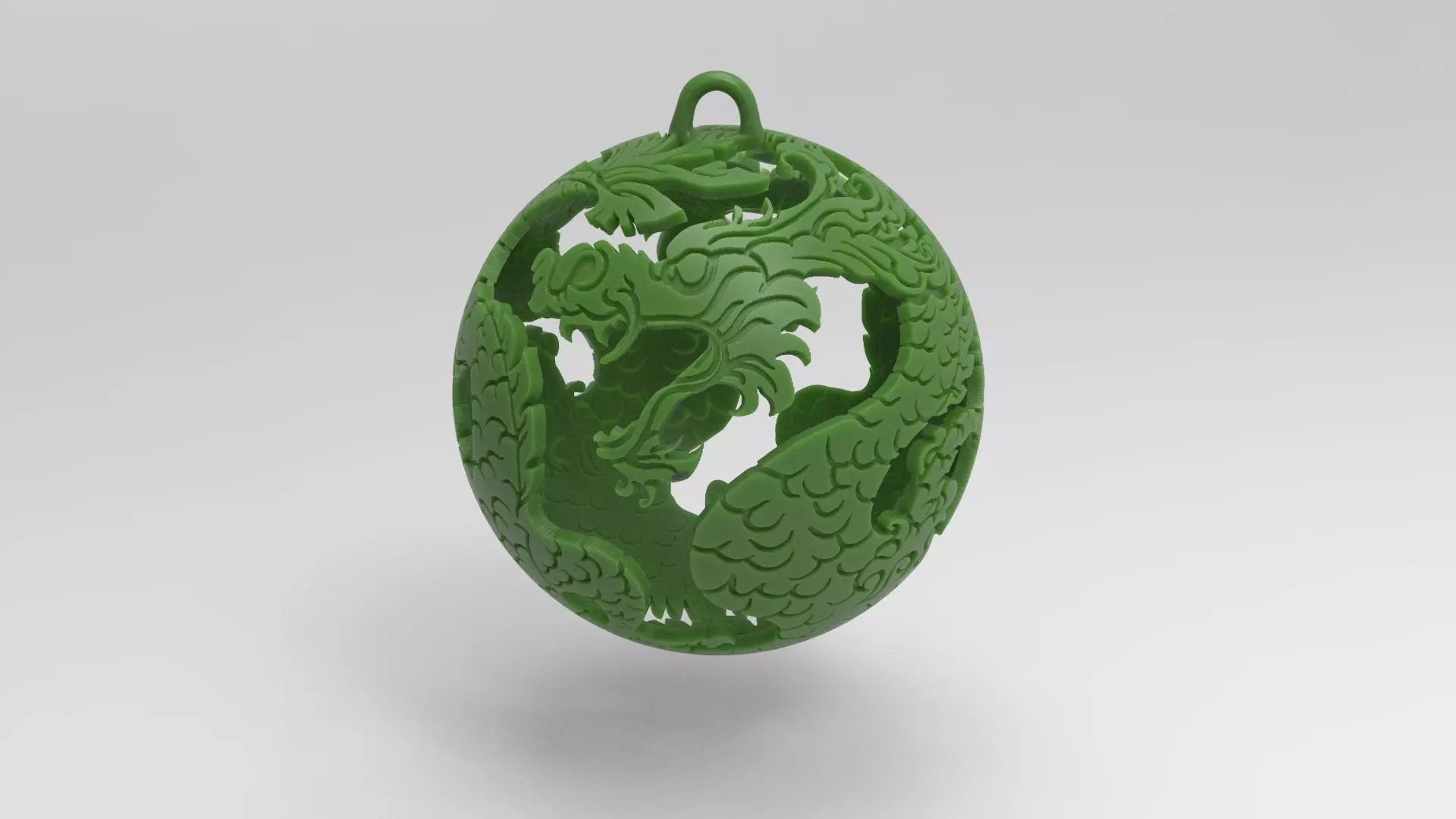 Christmas ball-dragon 3D print model_0