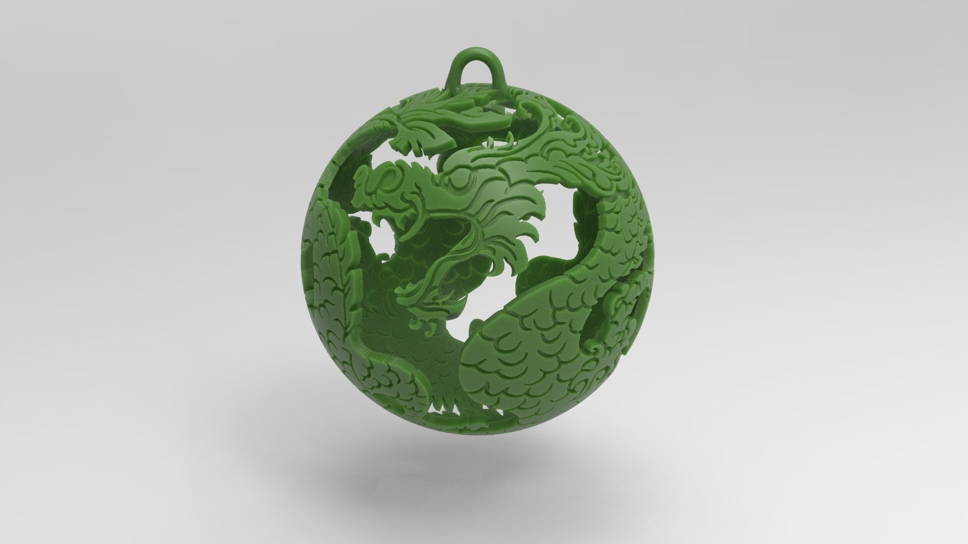 Christmas ball-dragon 3D print model_16