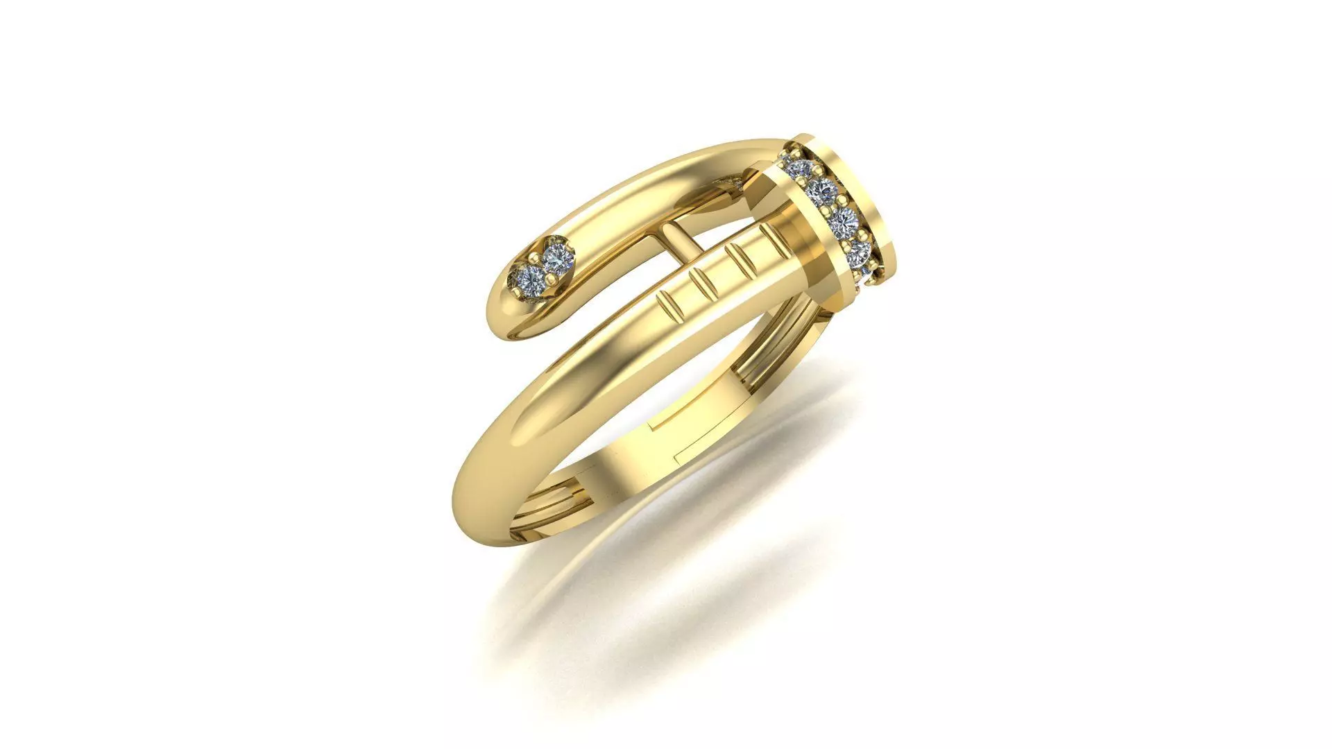 nail ring 3d print stl 3dm printable model 3D print model
