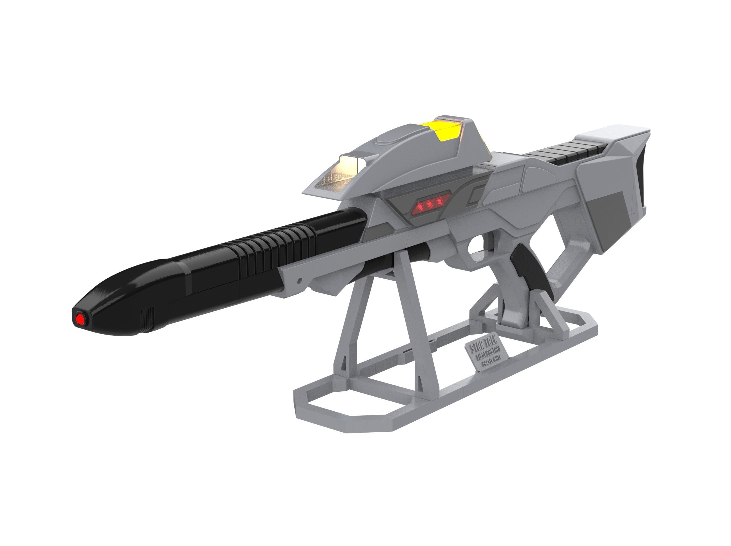 Type 3B Phaser Cannon - Star Trek - STL and CAD - Commercial Use 3D print model_3