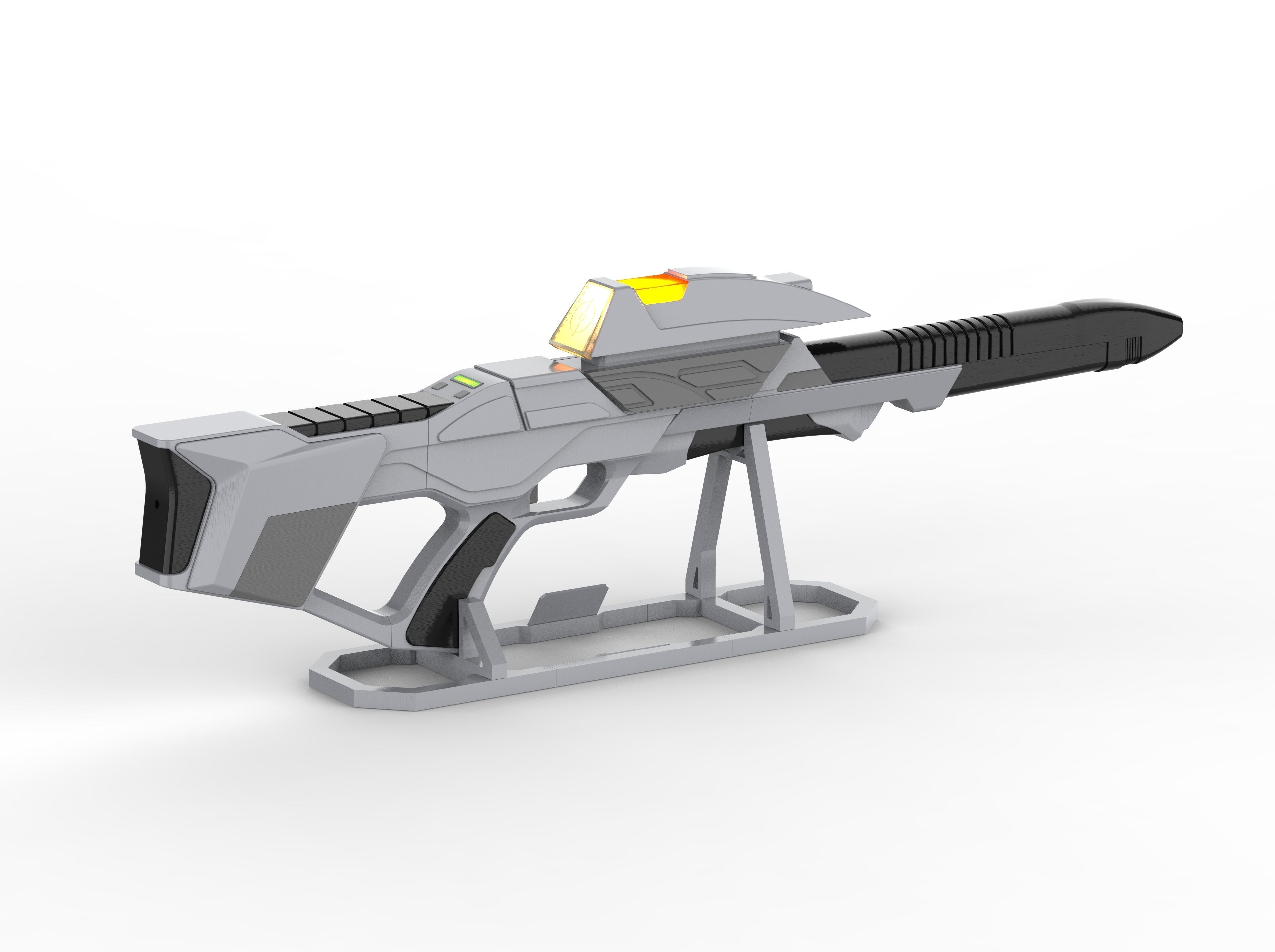 Type 3B Phaser Cannon - Star Trek - STL and CAD - Commercial Use 3D print model_5