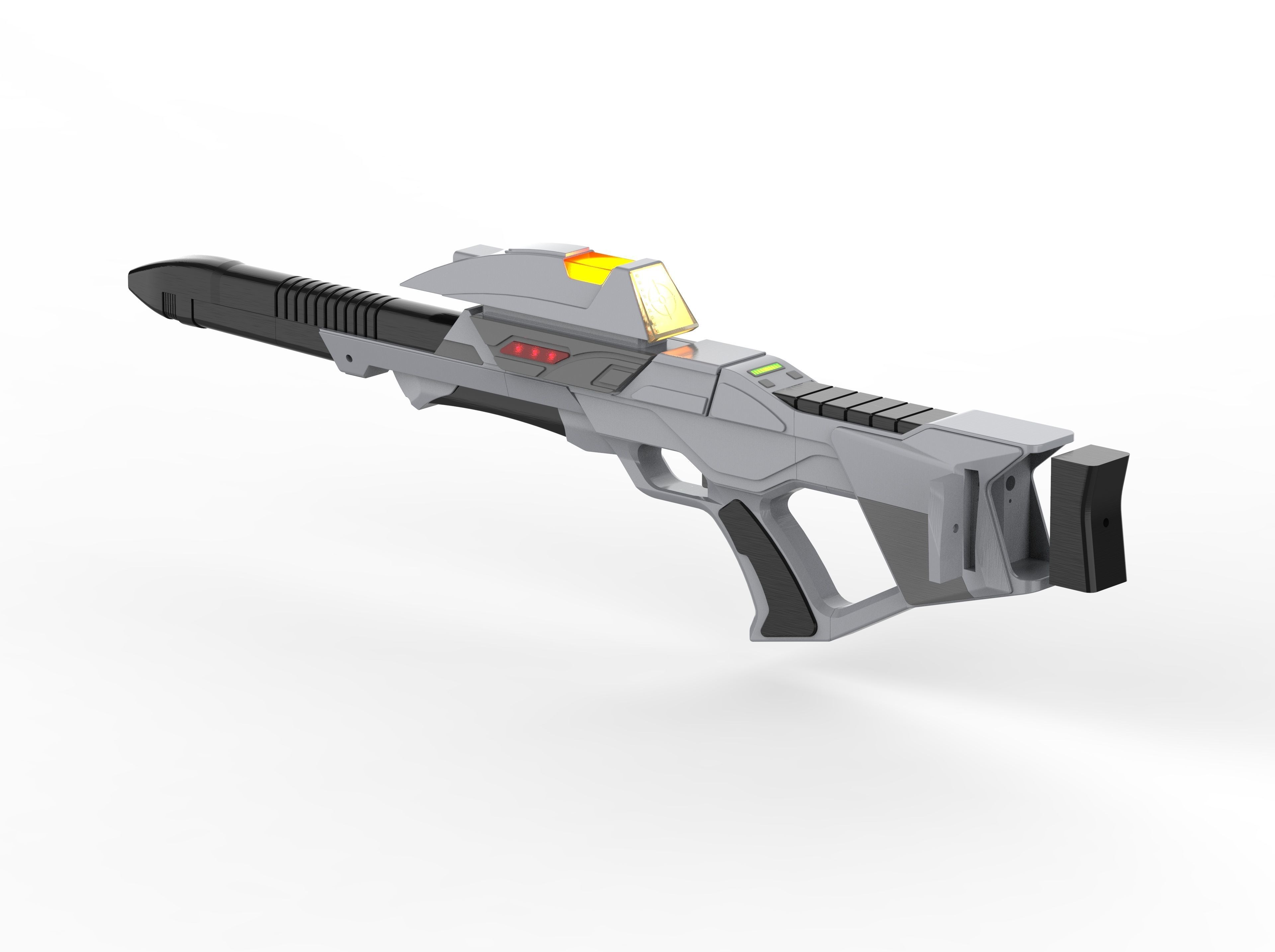 Type 3B Phaser Cannon - Star Trek - STL and CAD - Commercial Use 3D print model_11