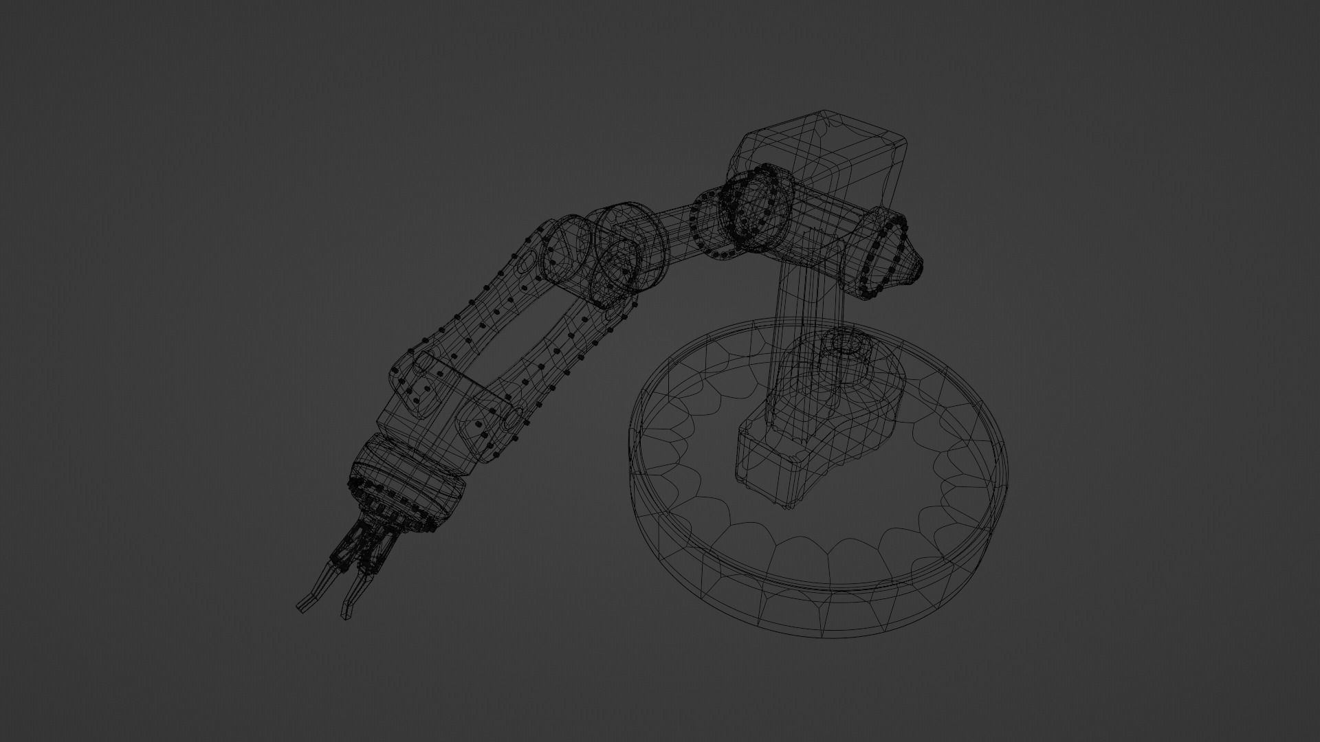 Robotic arm 3D model_6
