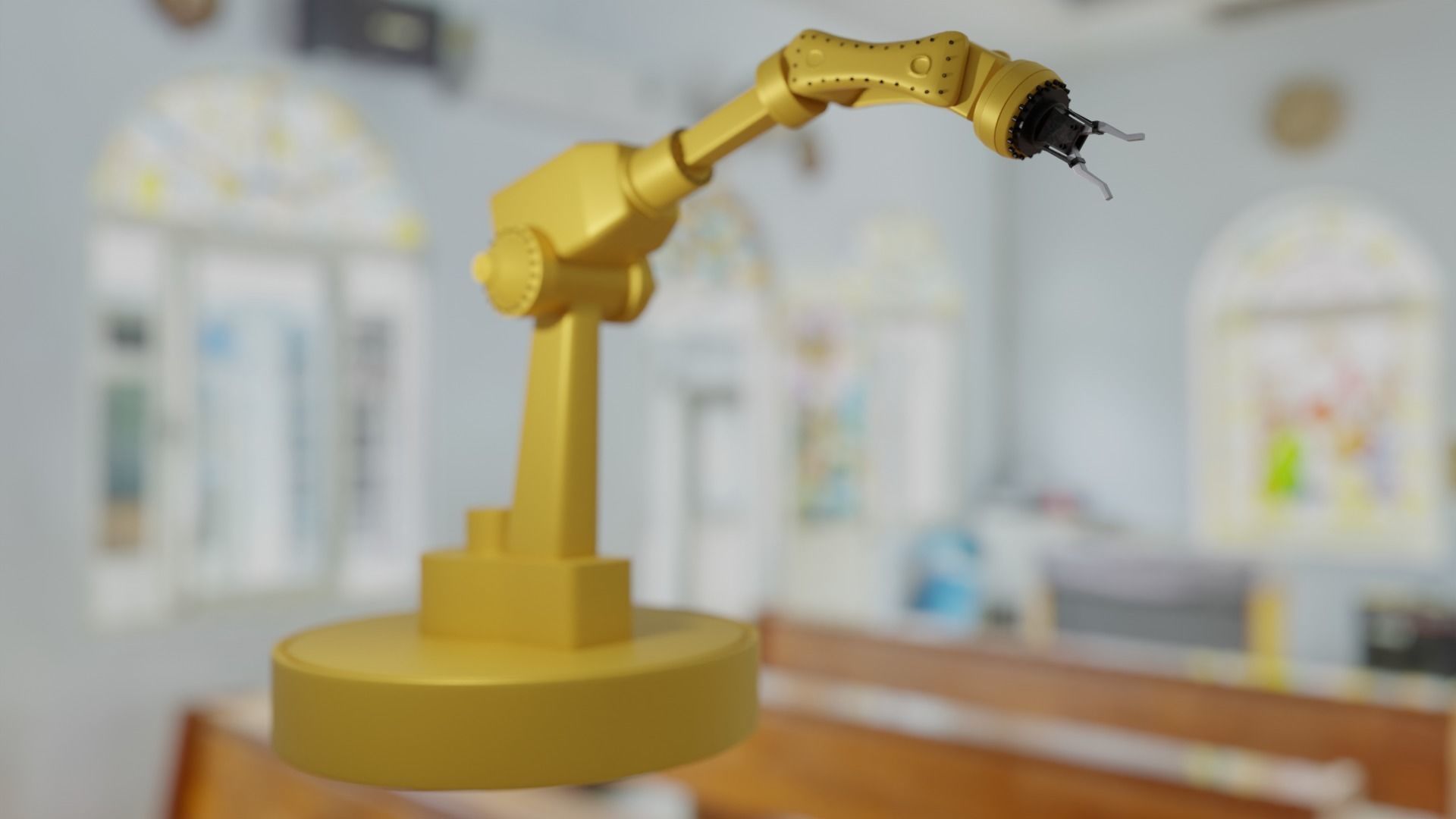 Robotic arm 3D model_2