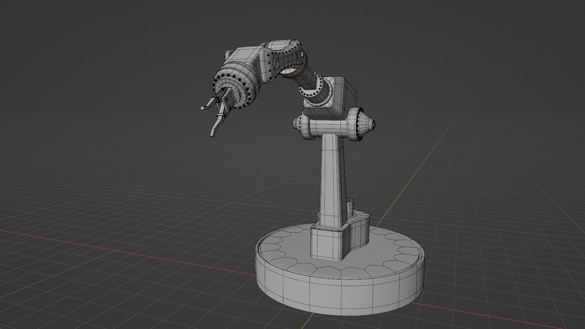 Robotic arm 3D model_8