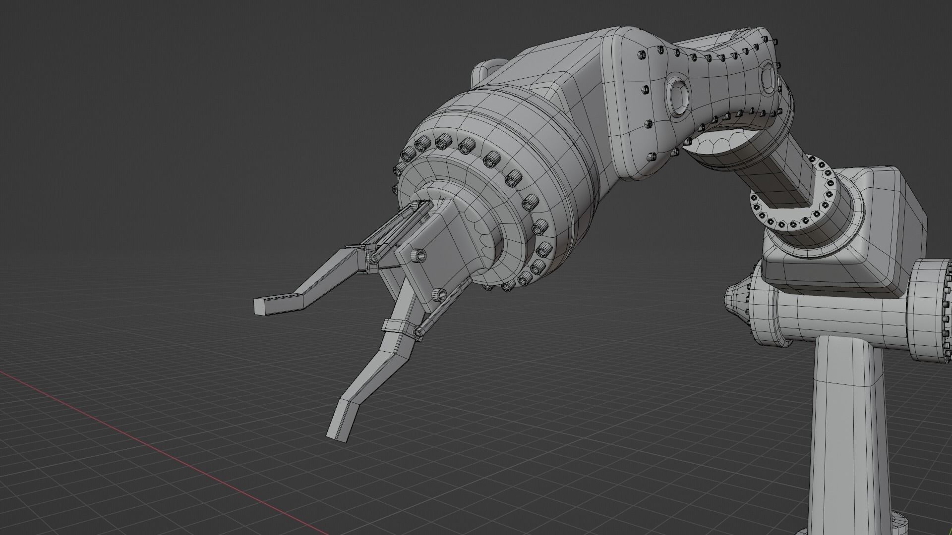 Robotic arm 3D model_7