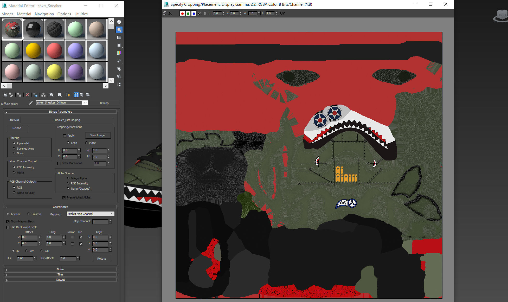 Off White Nike Jordan 5 Air force USA Low-poly 3D model_25