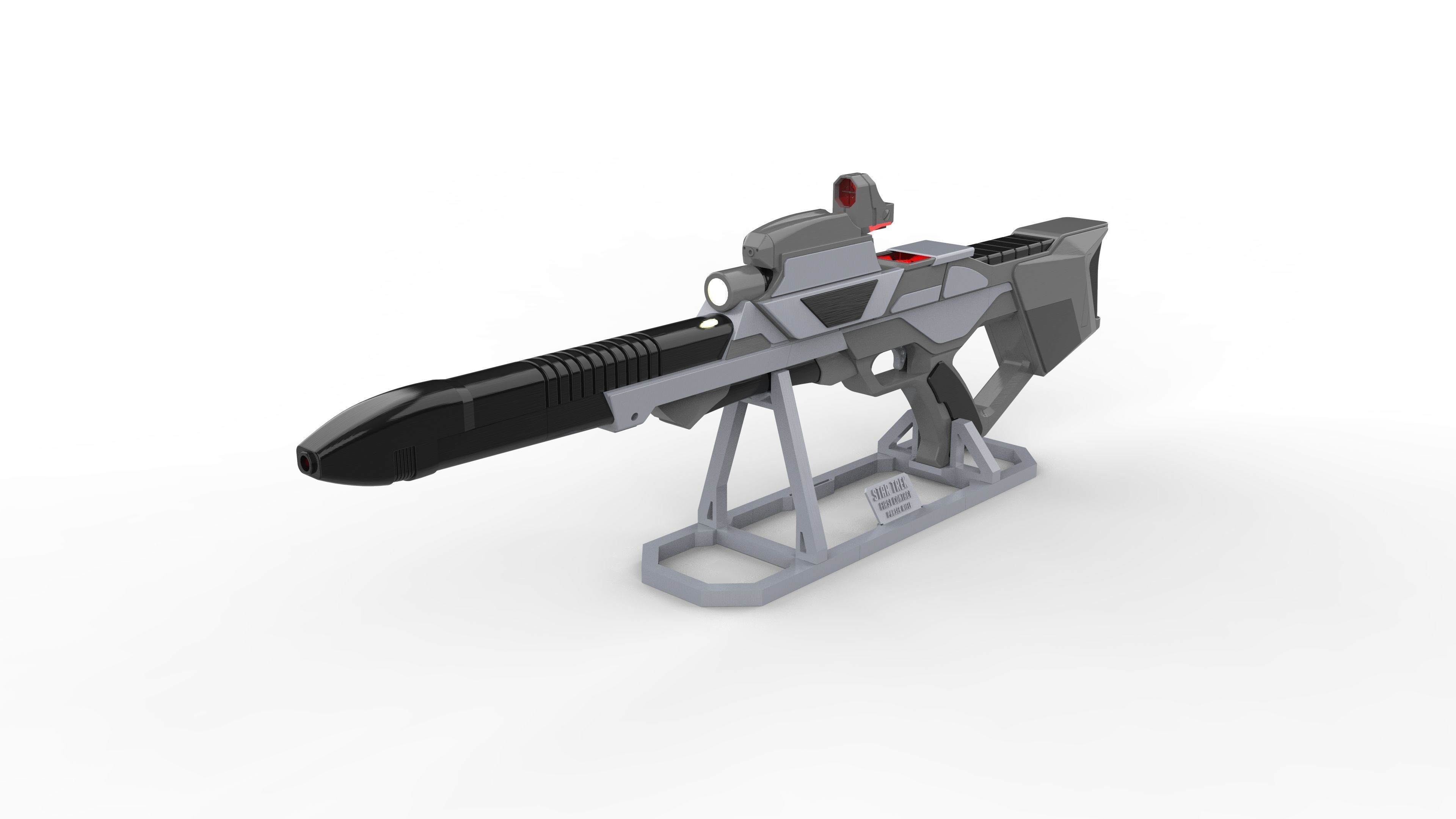 Type 3 Nemesis Phaser Cannon - Star Trek - STL CAD - Commercial  3D print model_3