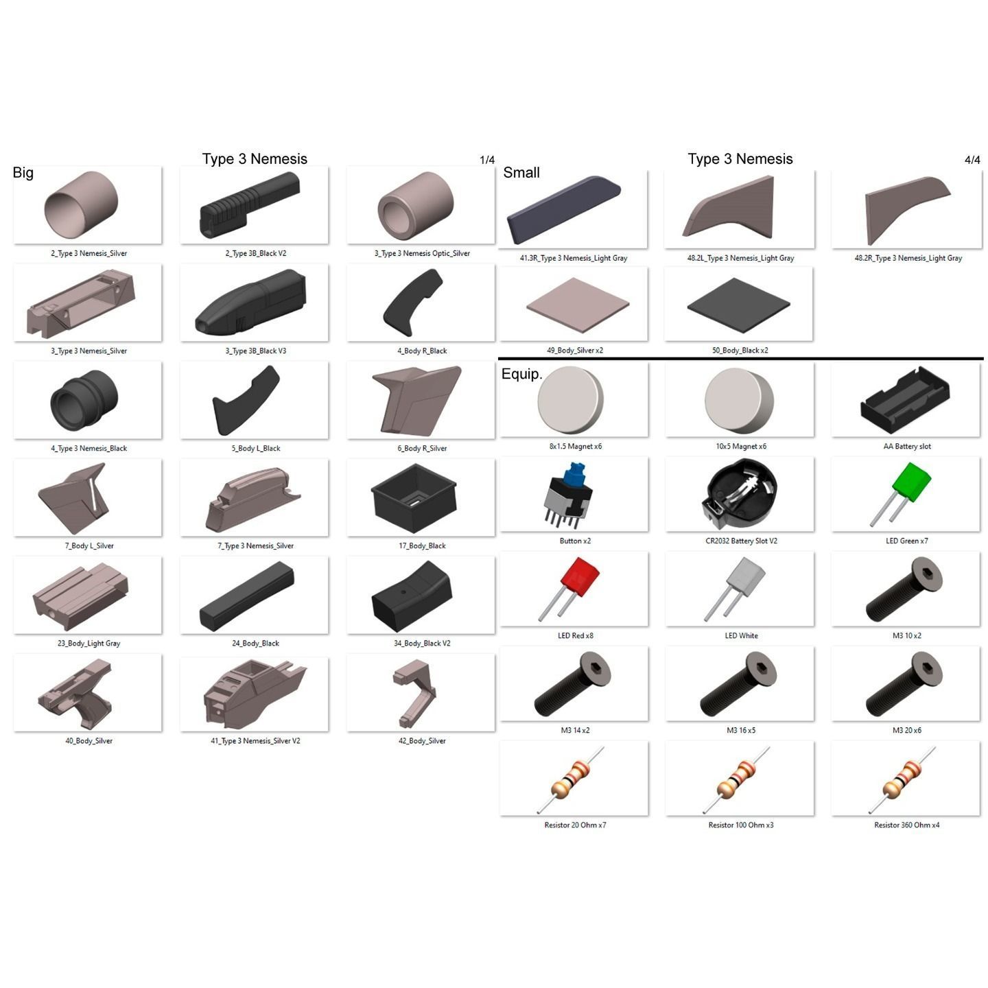 Type 3 Nemesis Phaser Cannon - Star Trek - STL CAD - Commercial  3D print model_12