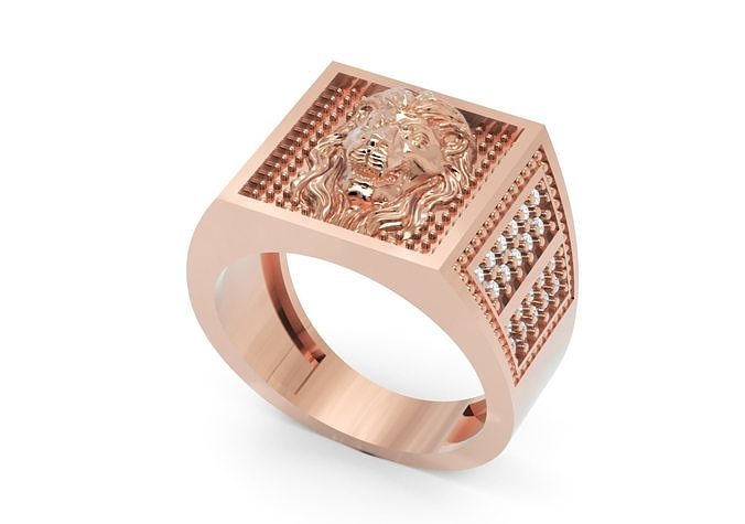 Men Ring 2 STL Jewelry Model for 3D Printing Project 3D print model