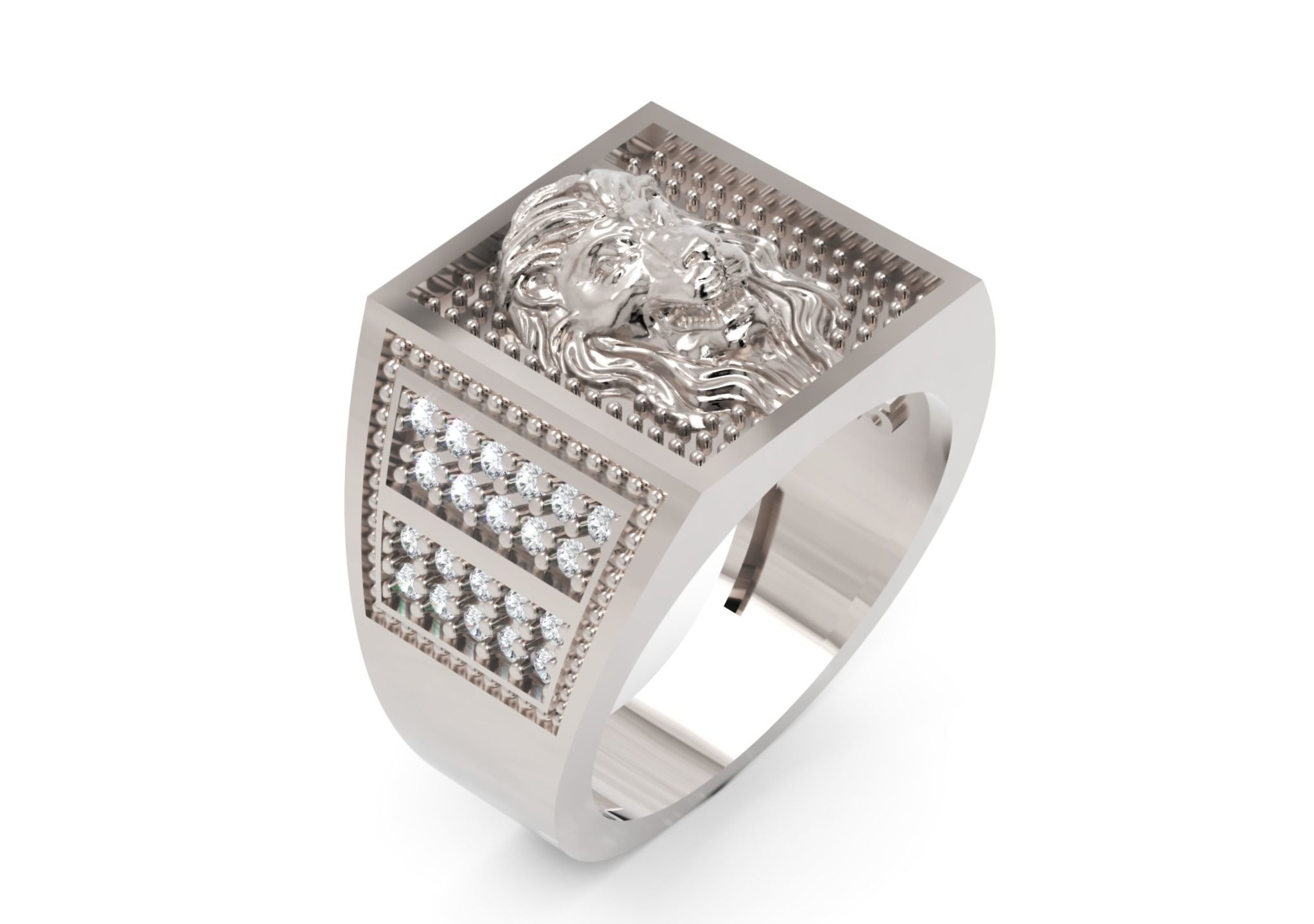 Men Ring 2 STL Jewelry Model for 3D Printing Project 3D print model_1