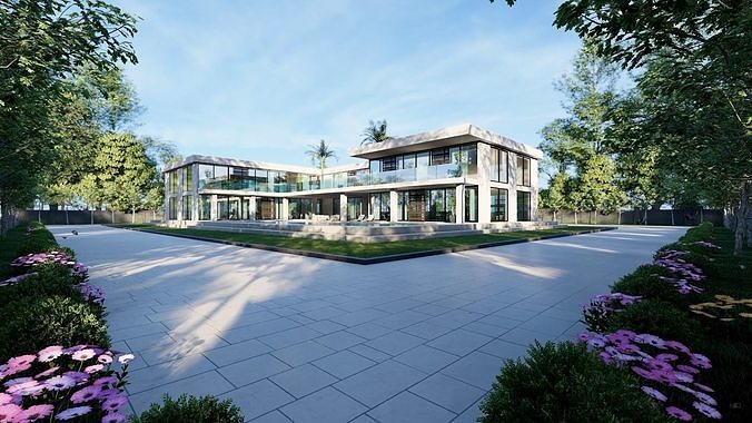 Eden Villa Exterior Design  3D model 2